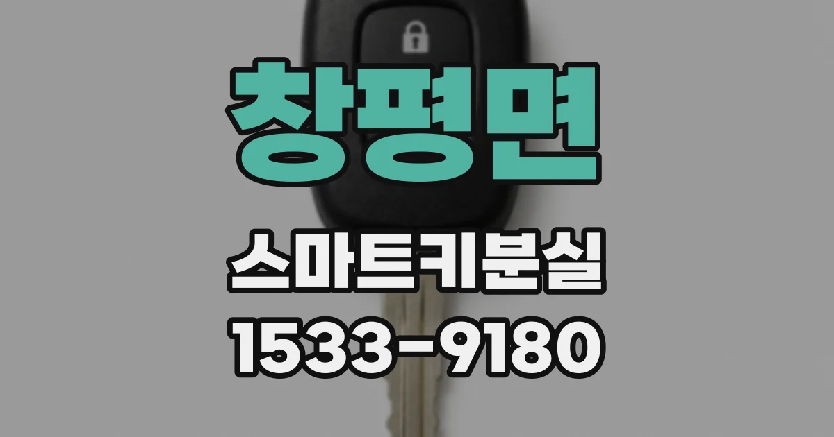 창평면 스마트키분실