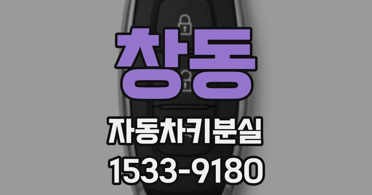 창동 자동차키분실
