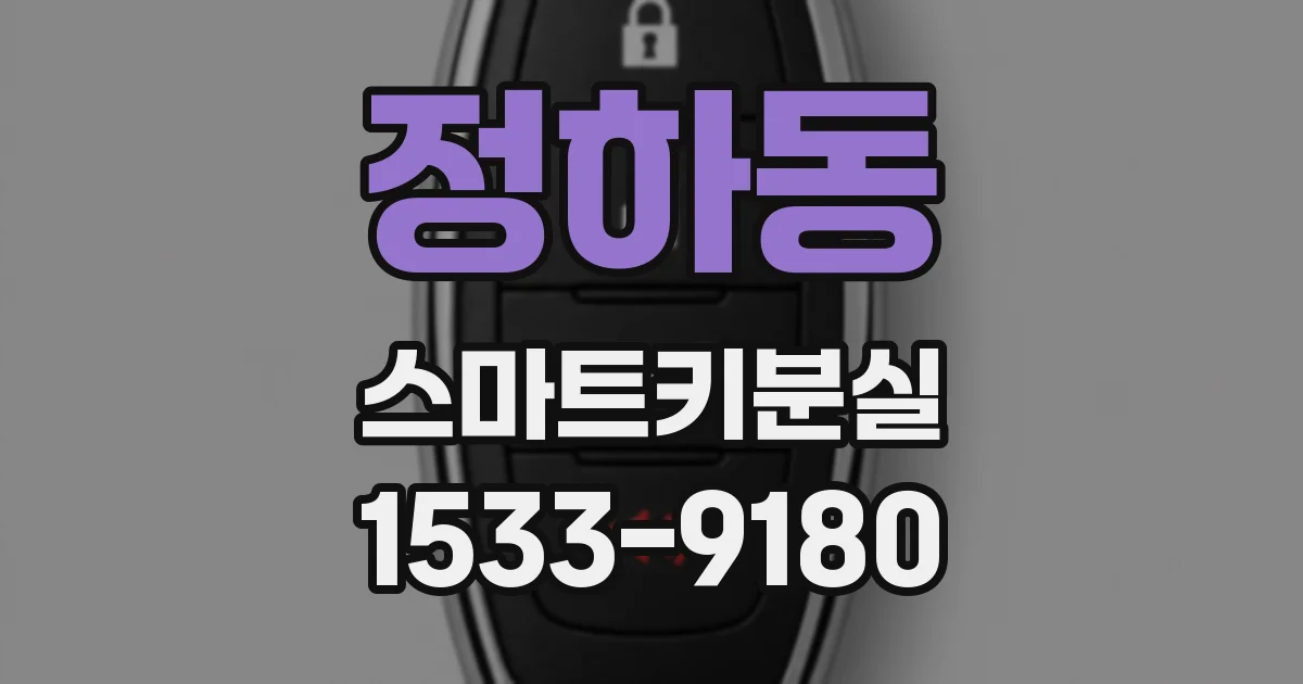 정하동 스마트키분실