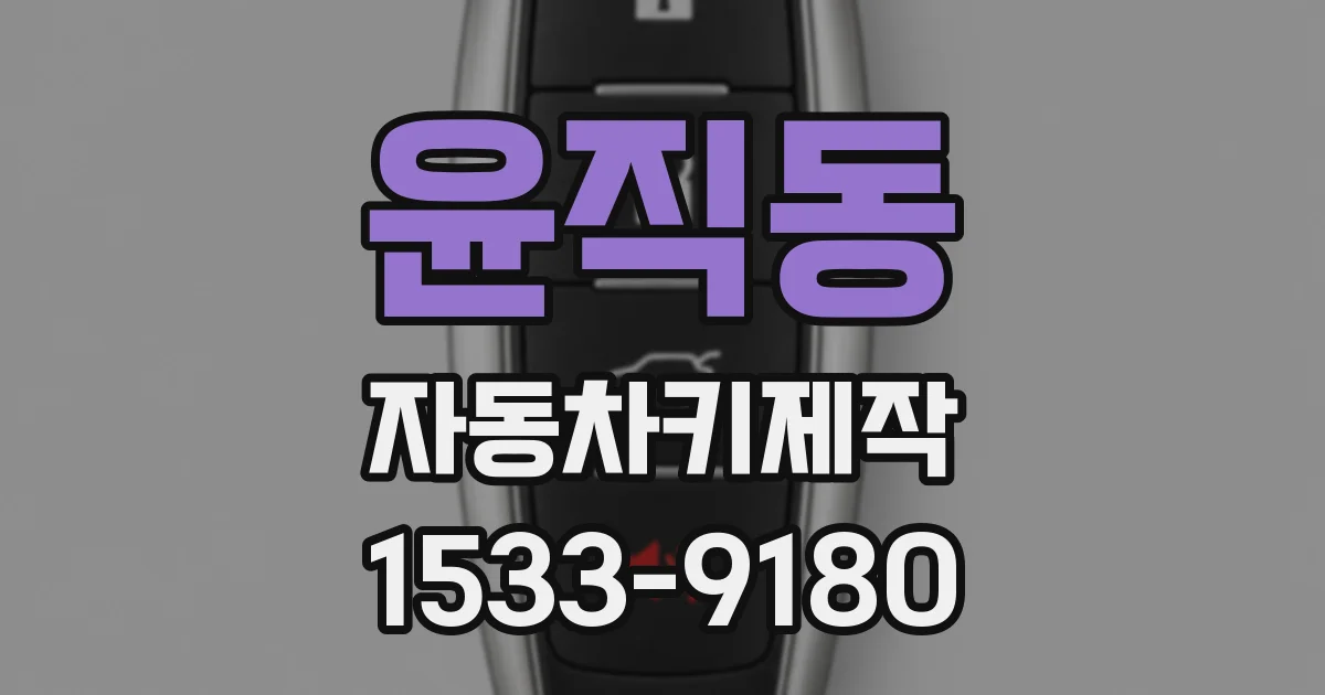 윤직동 자동차키제작