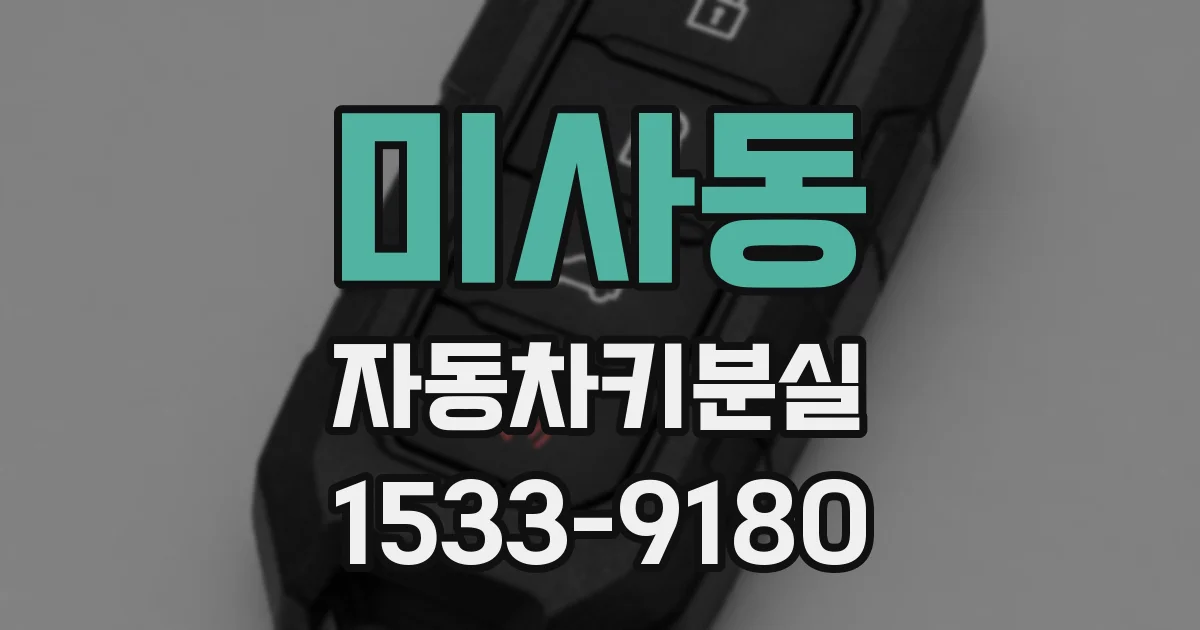 미사동 자동차키분실