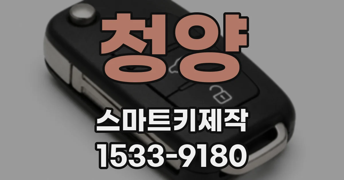 청양 스마트키제작
