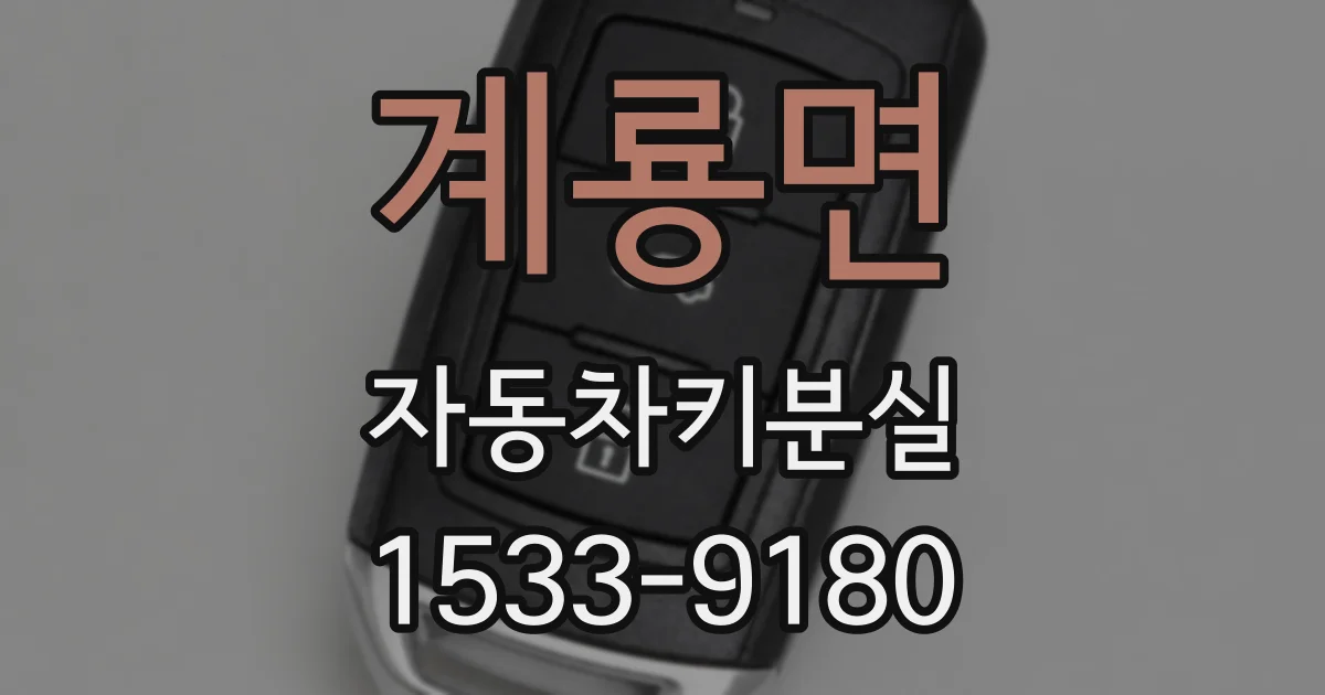 계룡면 자동차키분실