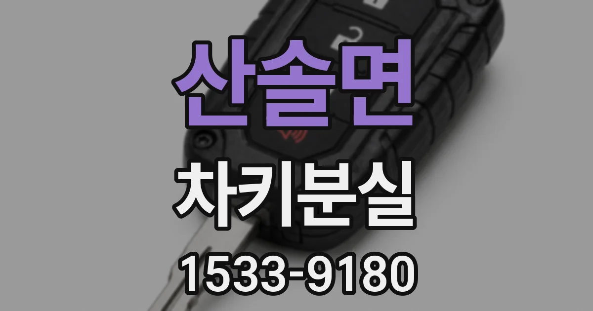 산솔면 차키분실