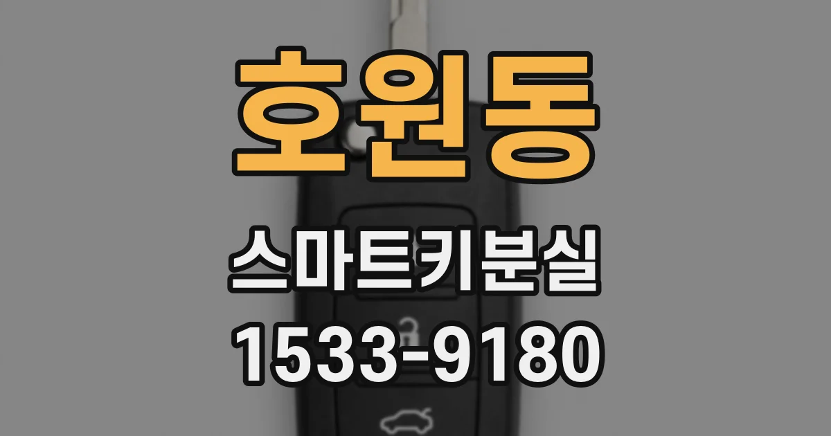호원동 스마트키분실