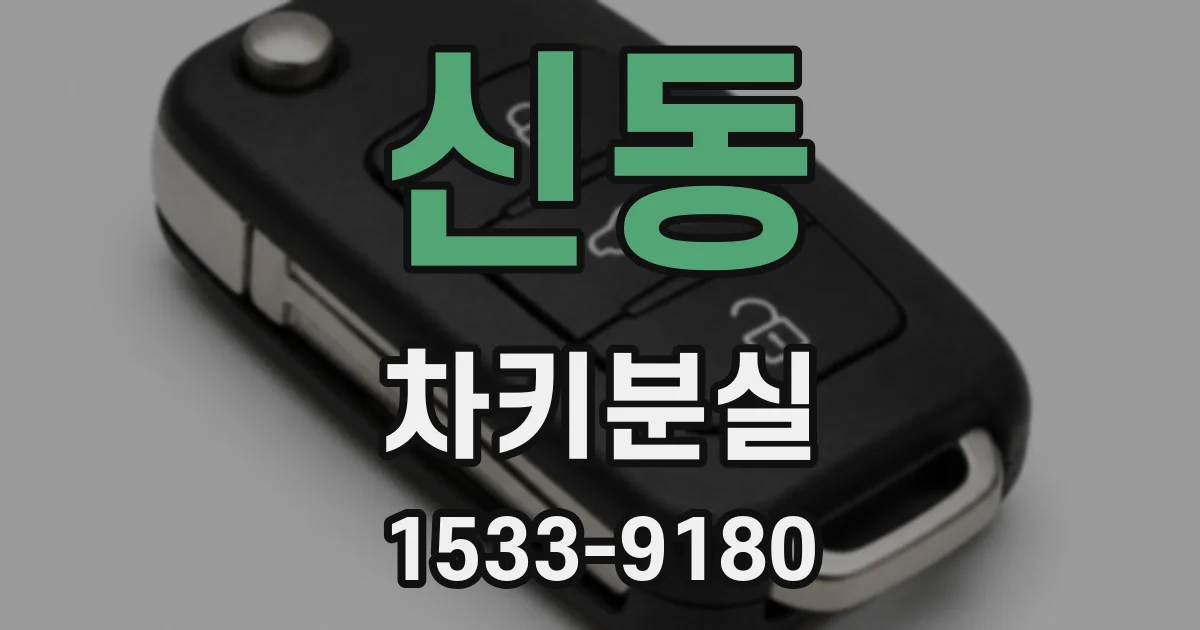 신동 차키분실