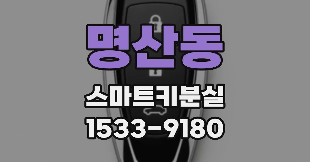 명산동 스마트키분실