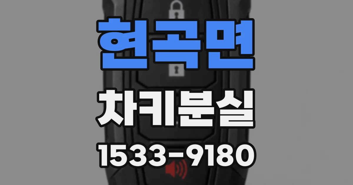 현곡면 차키분실