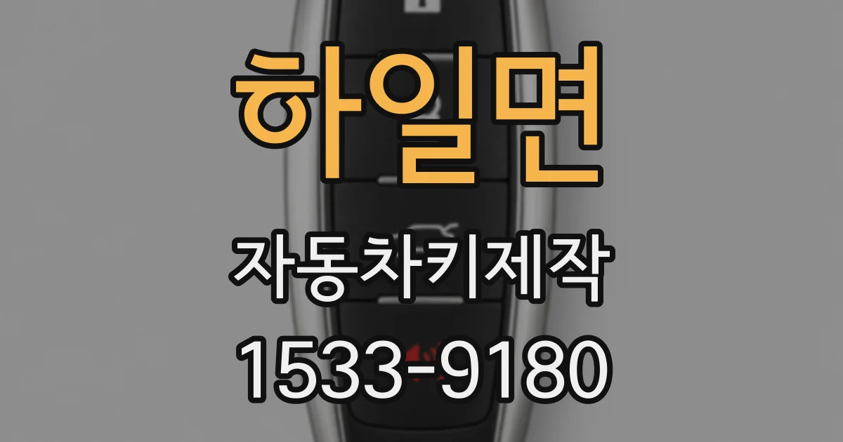 하일면 자동차키제작