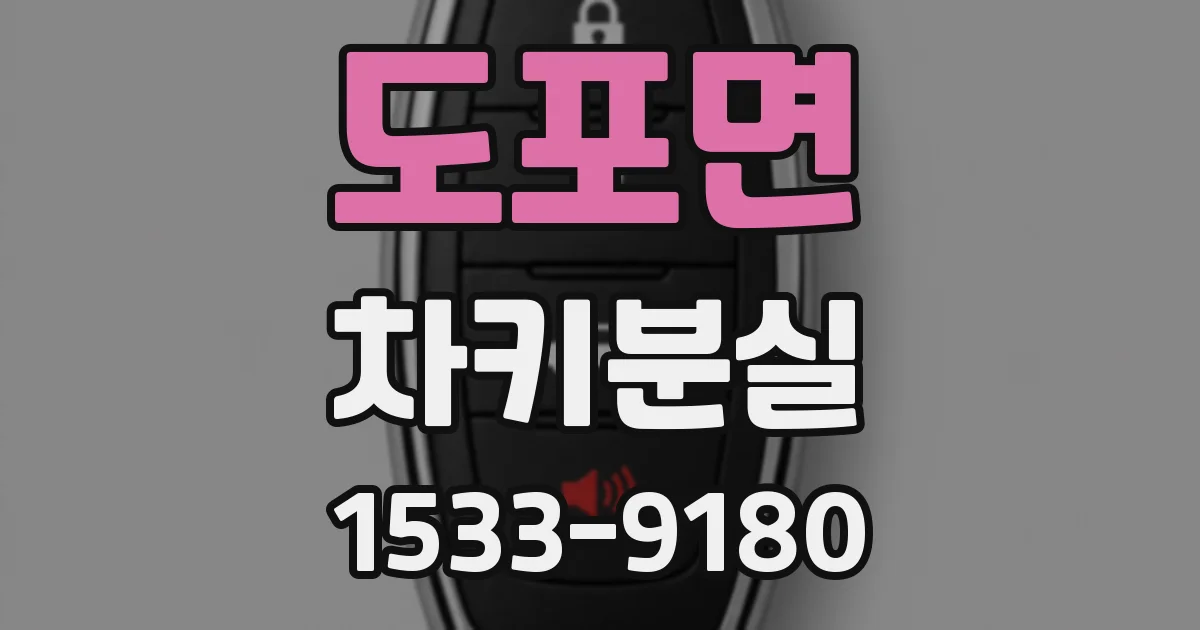도포면 차키분실