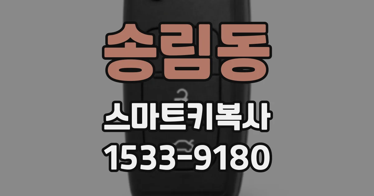 송림동 스마트키복사