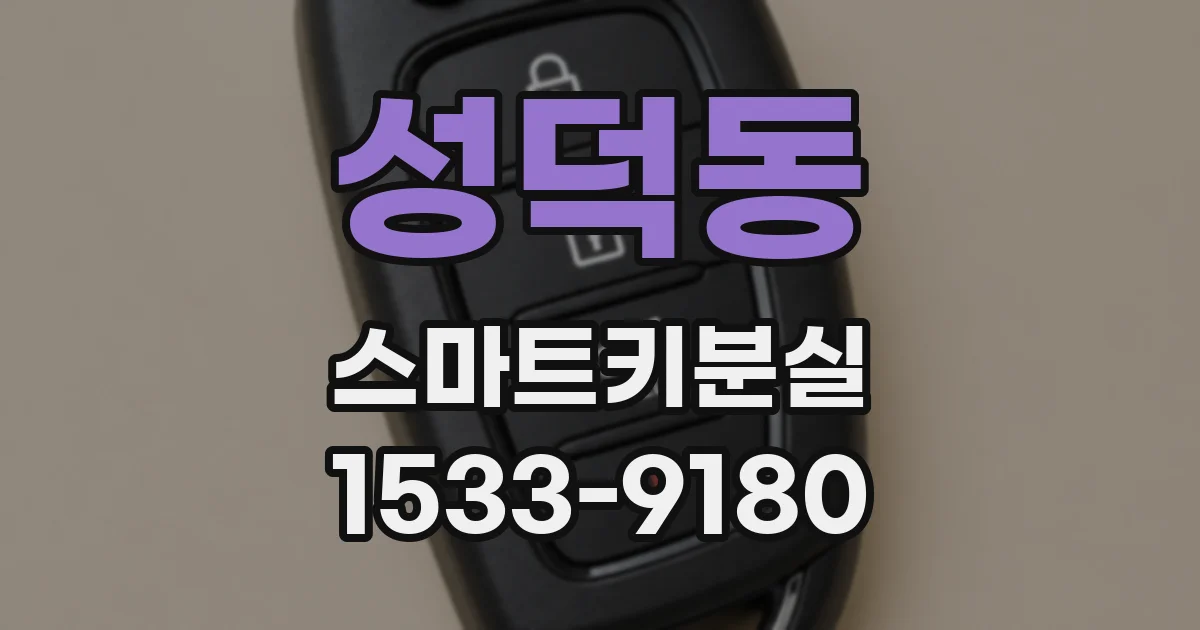 성덕동 스마트키분실