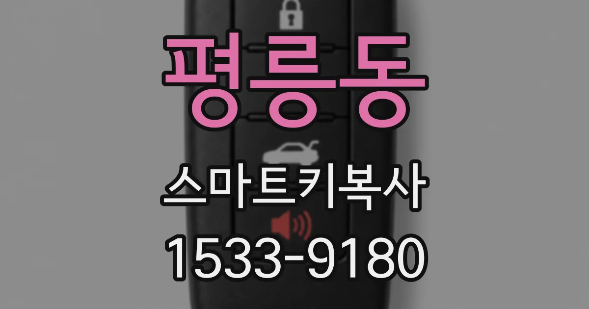 평릉동 스마트키복사