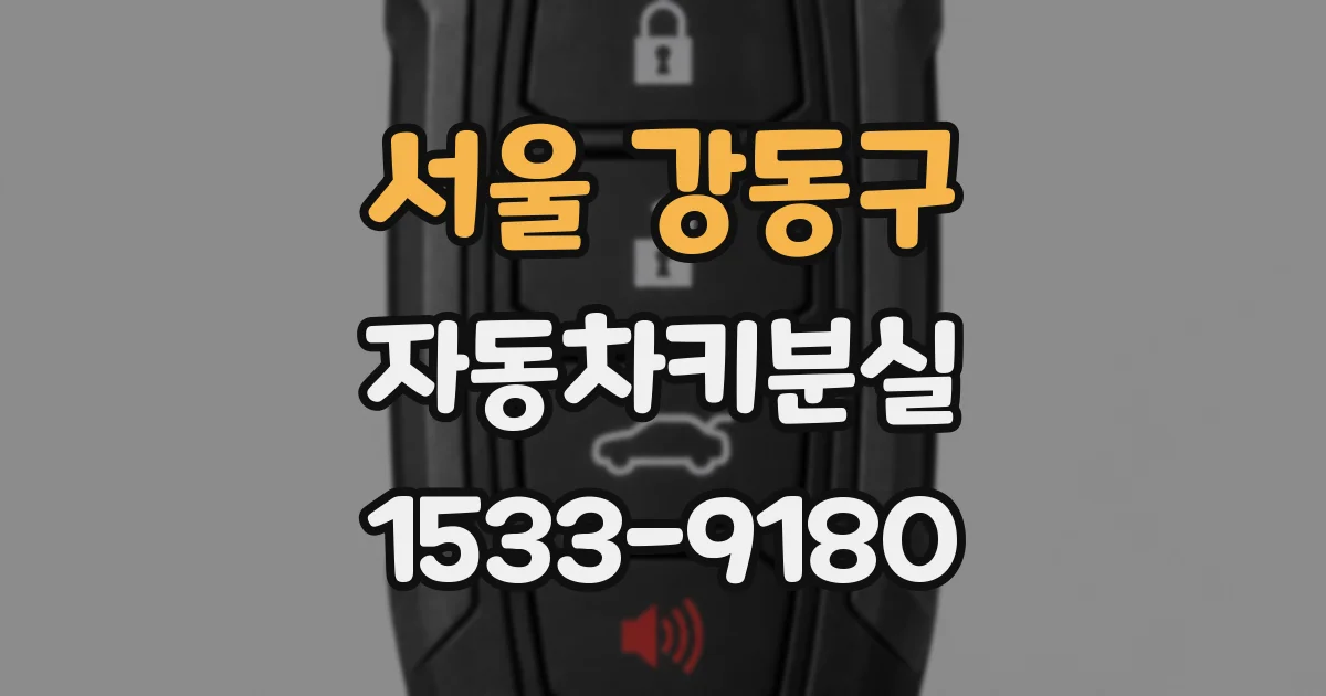 서울 강동구 자동차키분실