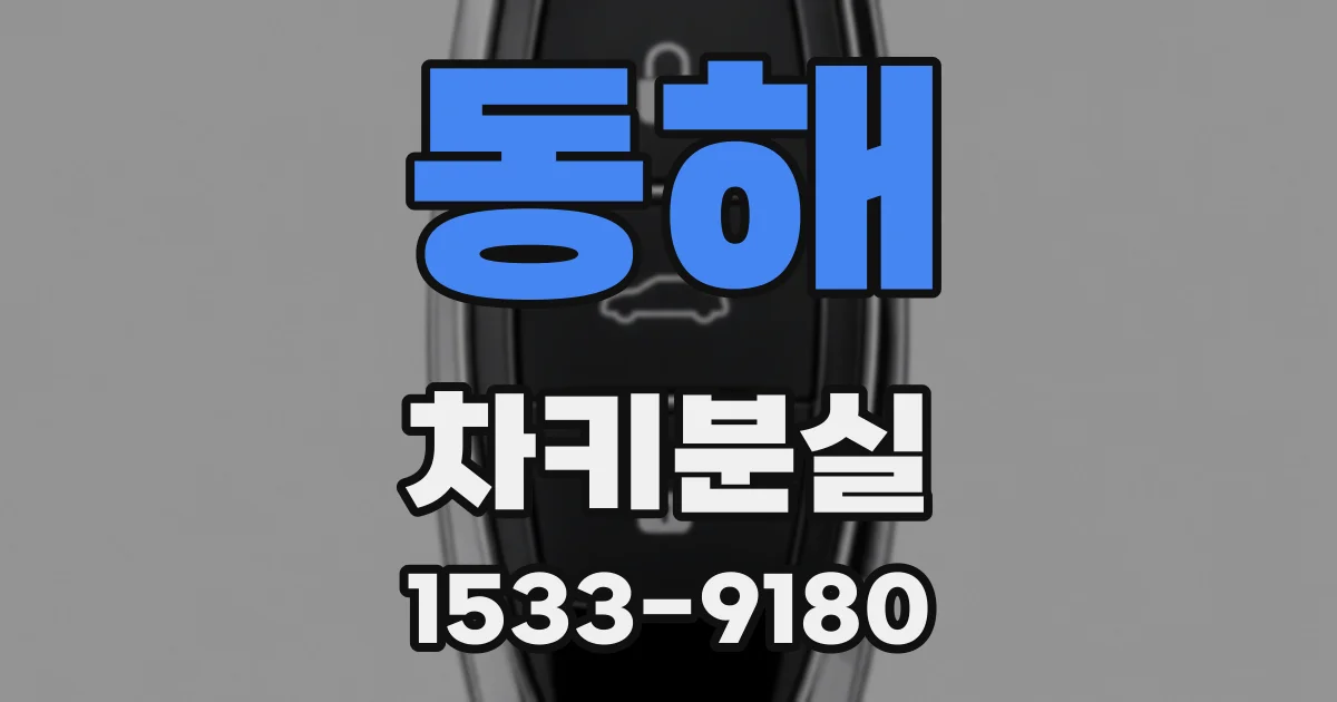 동해 차키분실