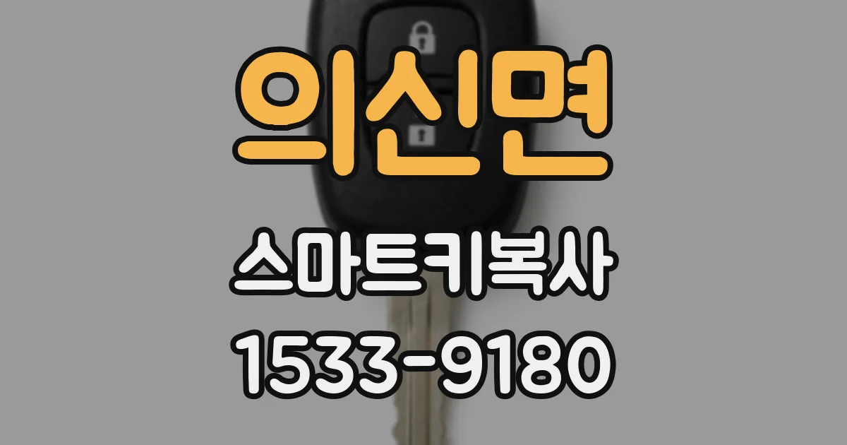 의신면 스마트키복사
