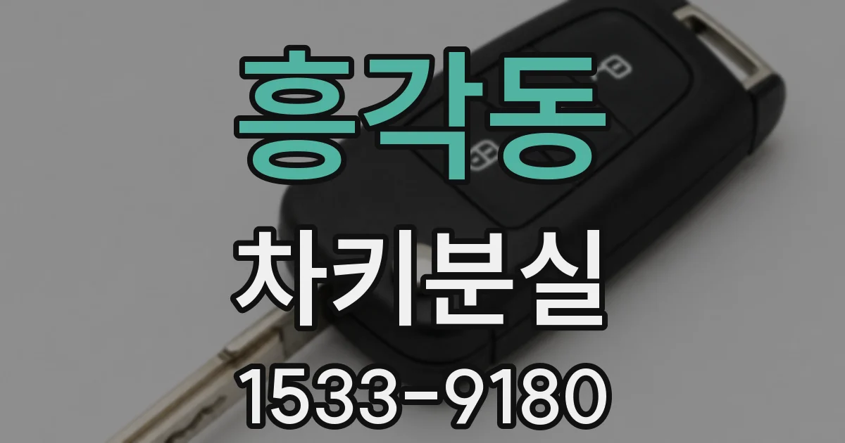 흥각동 차키분실