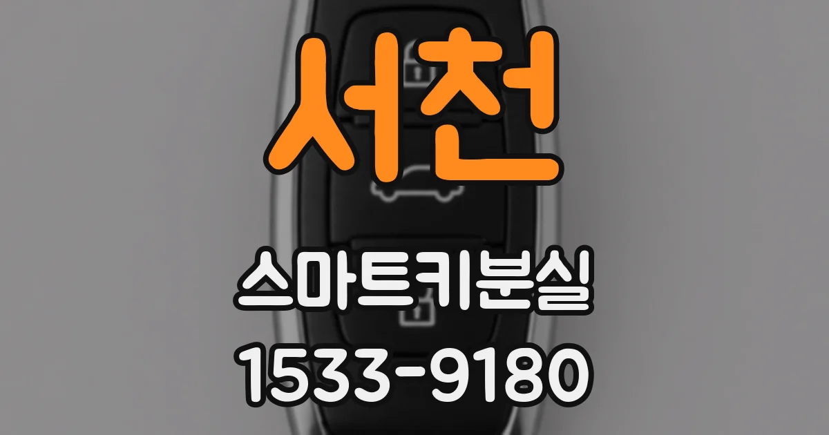 서천 스마트키분실