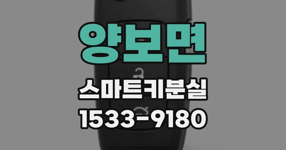 양보면 스마트키분실