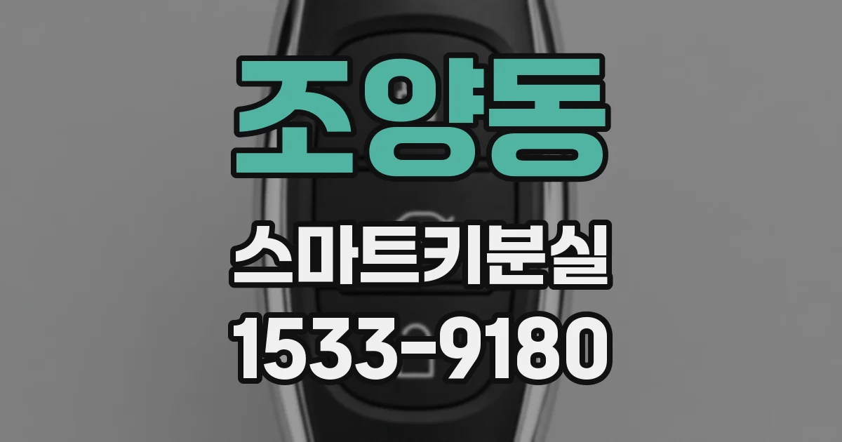 조양동 스마트키분실