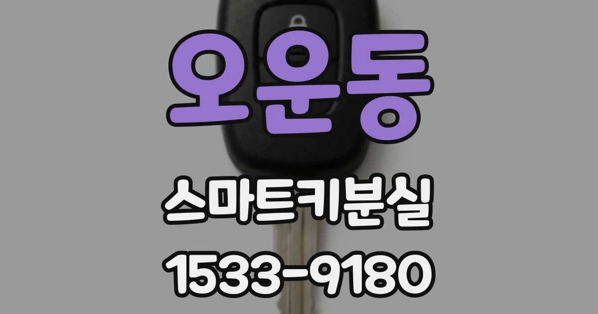 오운동 스마트키분실