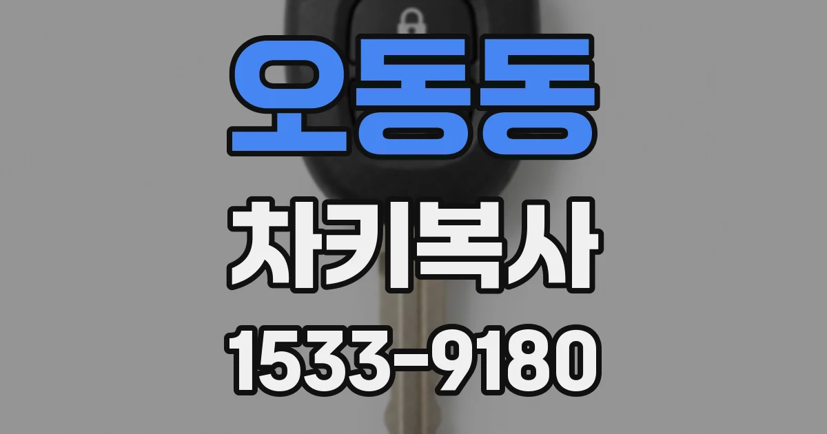 오동동 차키복사