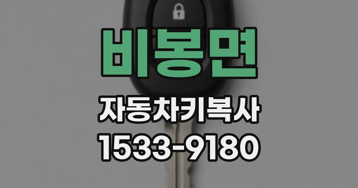 비봉면 자동차키복사