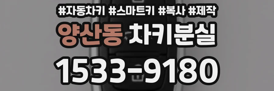 양산동 차키분실