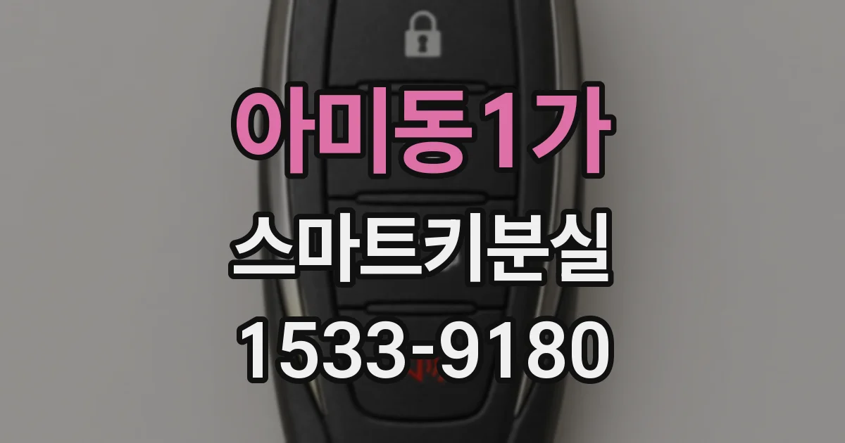 아미동1가 스마트키분실