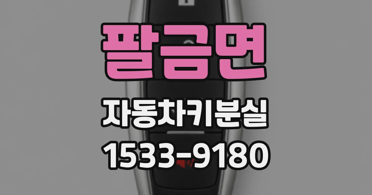 팔금면 자동차키분실