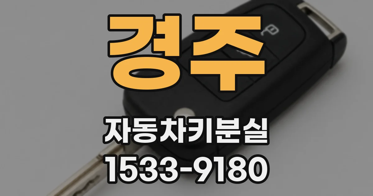 경주 자동차키분실