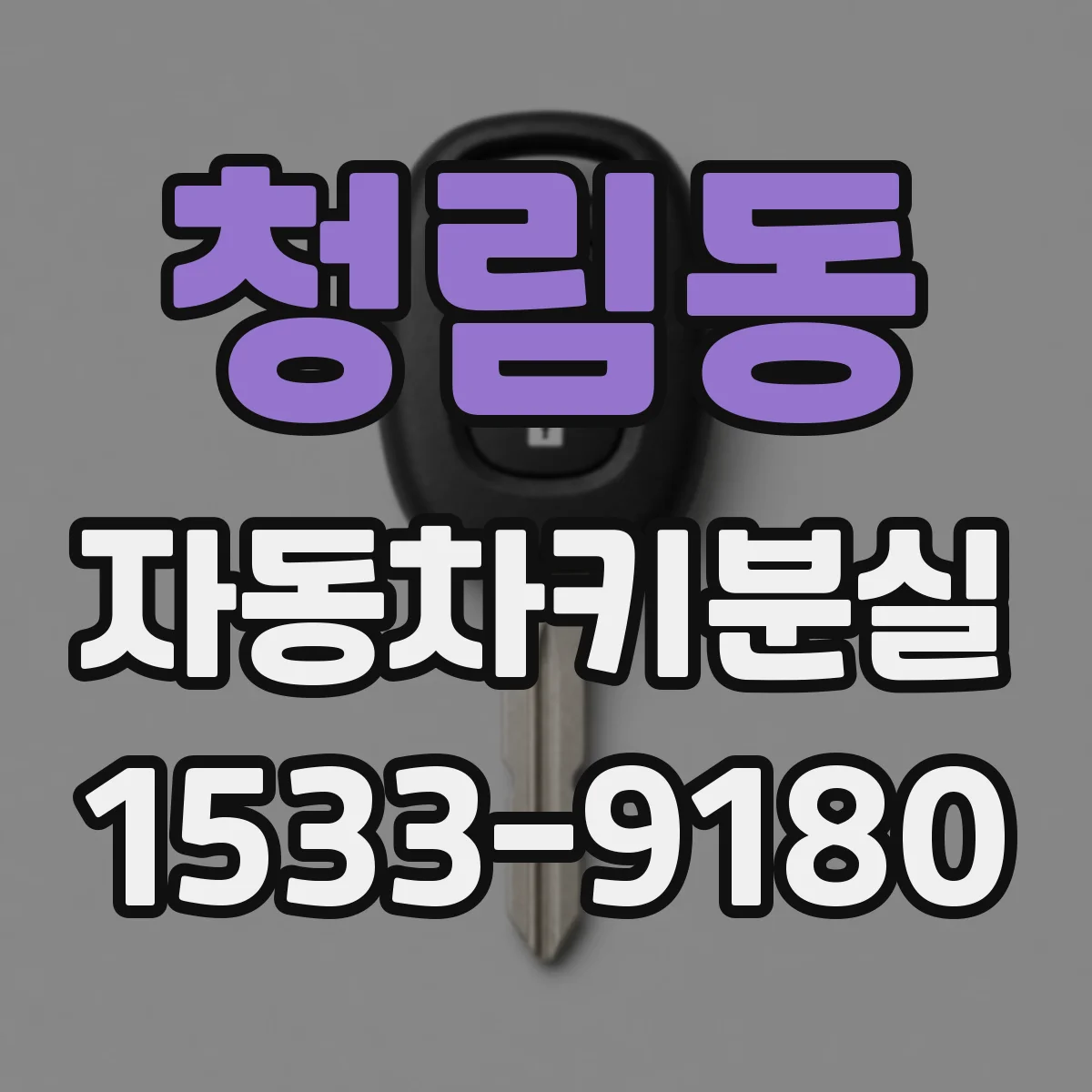 청림동 자동차키분실