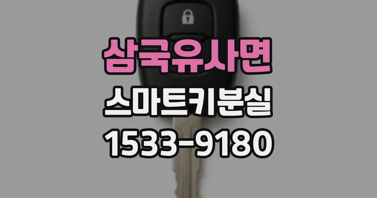 삼국유사면 스마트키분실
