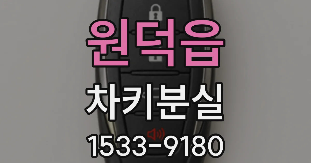 원덕읍 차키분실