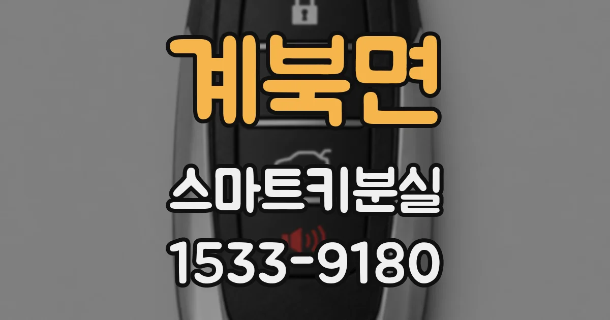 계북면 스마트키분실