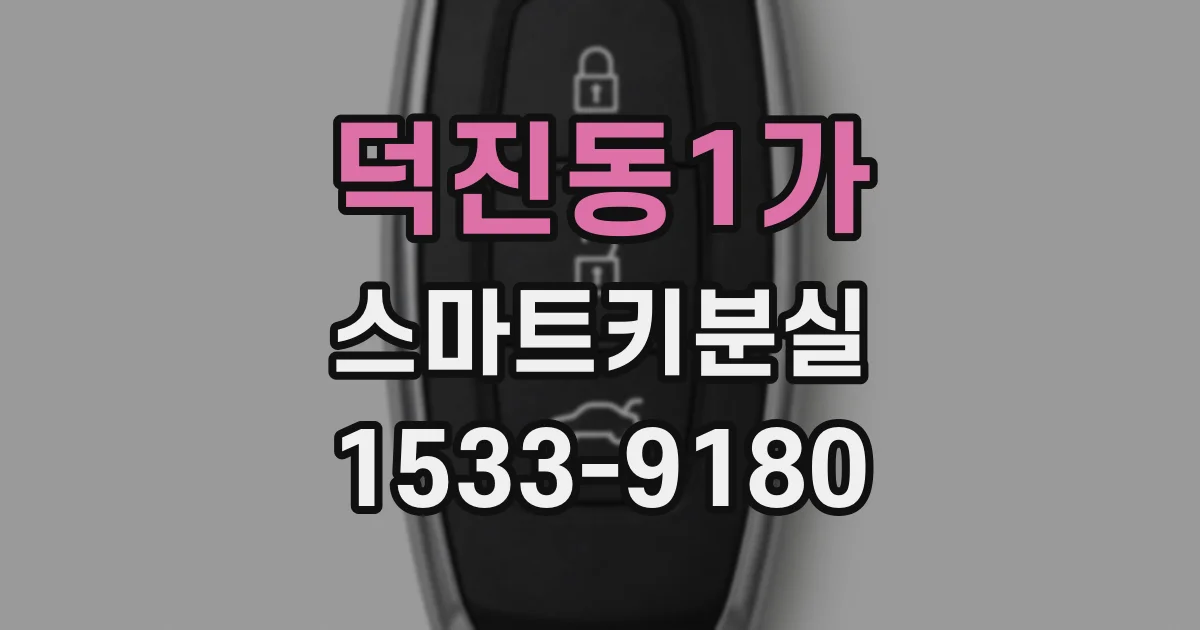 덕진동1가 스마트키분실
