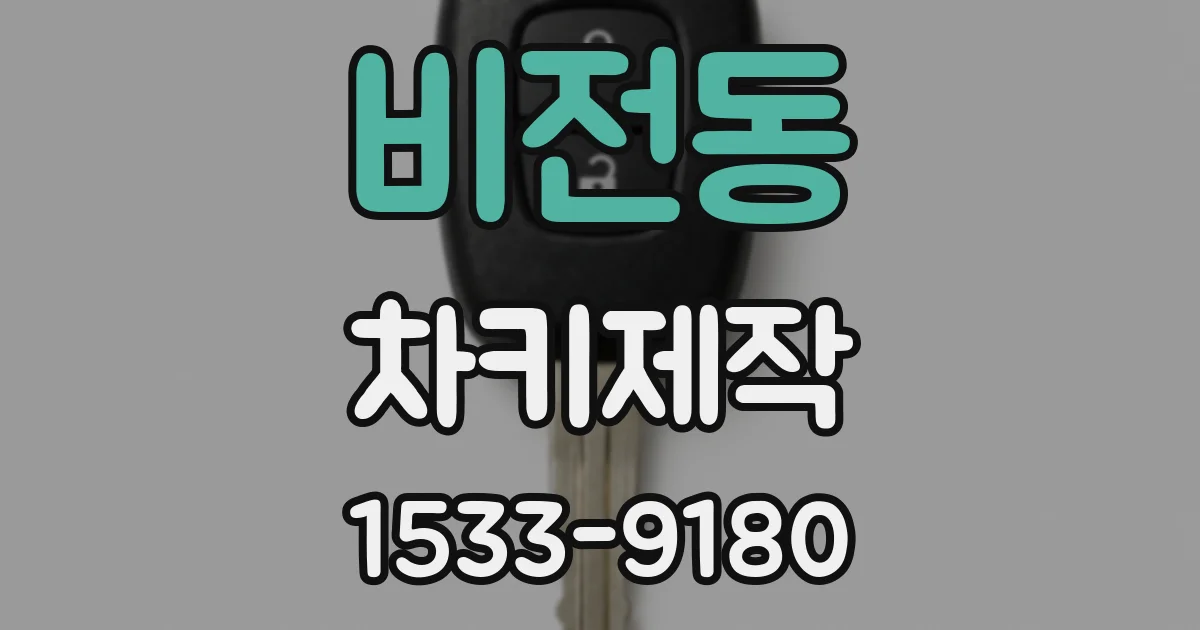 비전동 차키제작