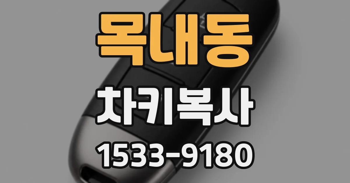 목내동 차키복사