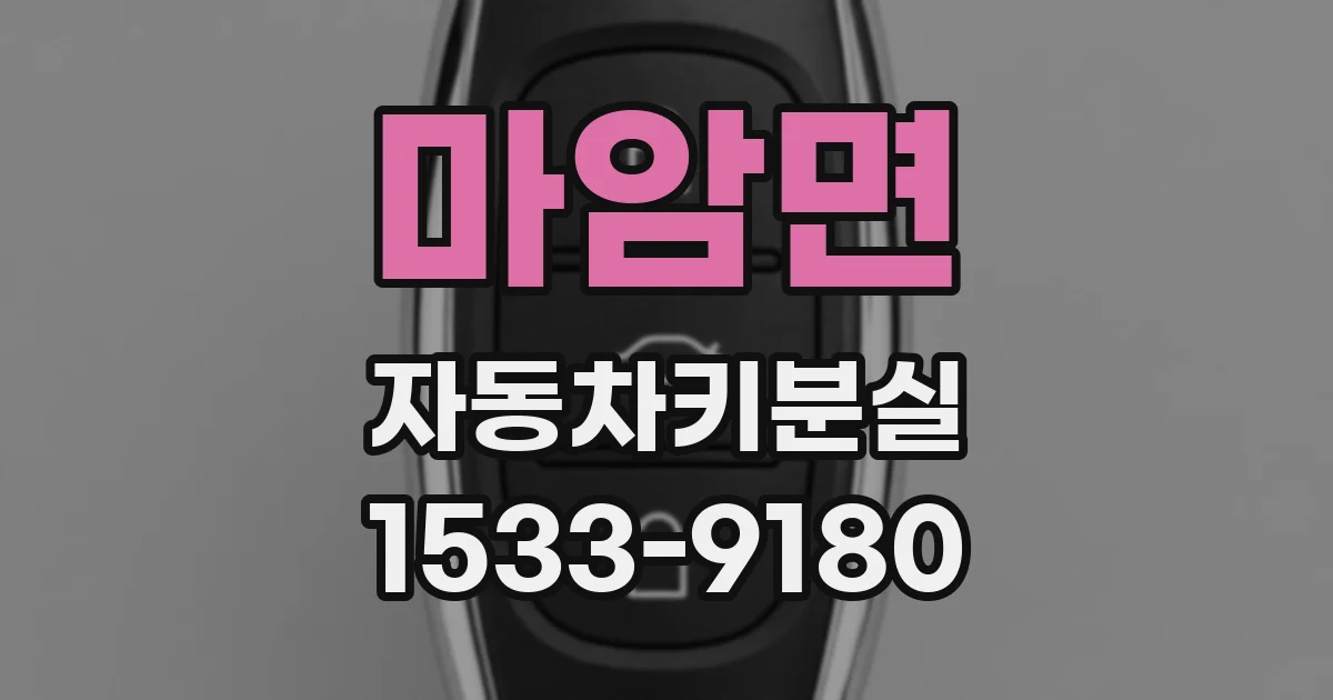 마암면 자동차키분실