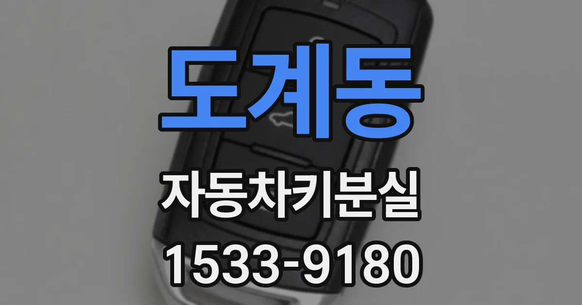 도계동 자동차키분실