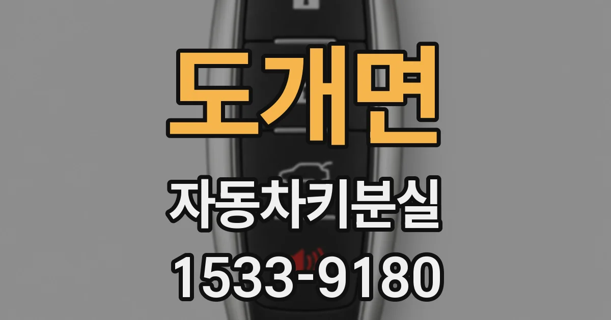 도개면 자동차키분실