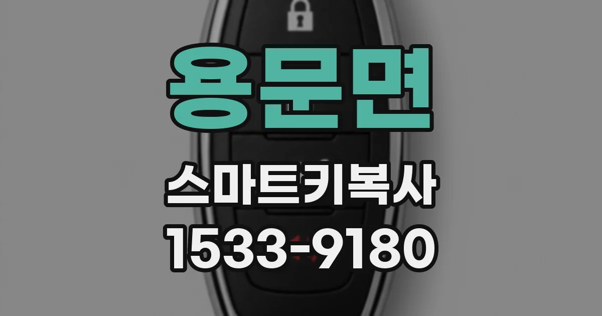 용문면 스마트키복사