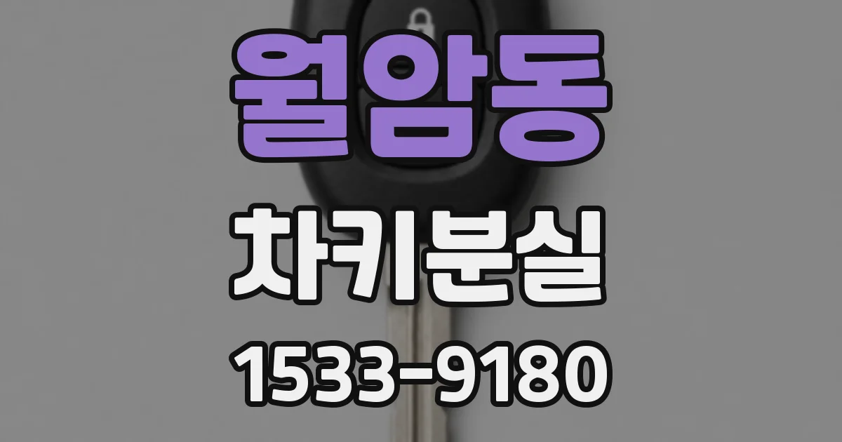 월암동 차키분실