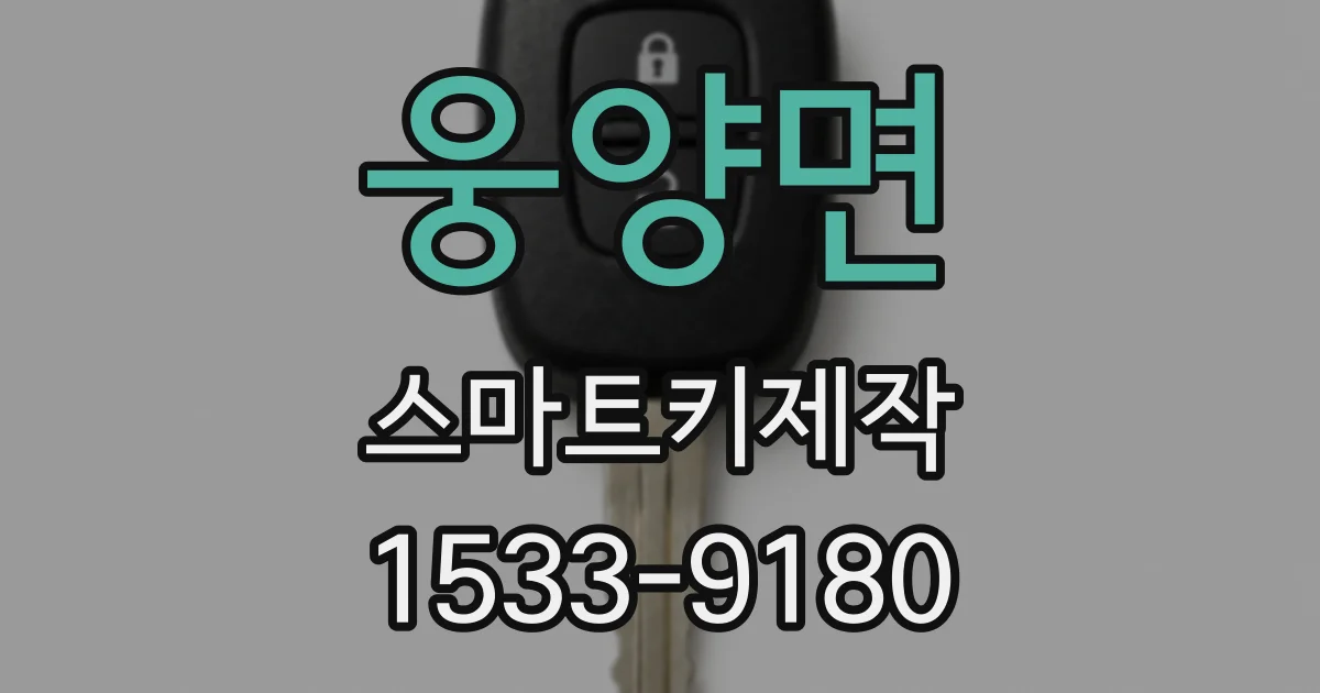 웅양면 스마트키제작