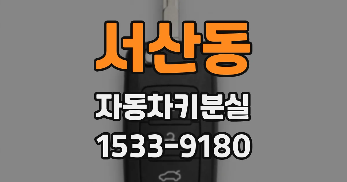 서산동 자동차키분실