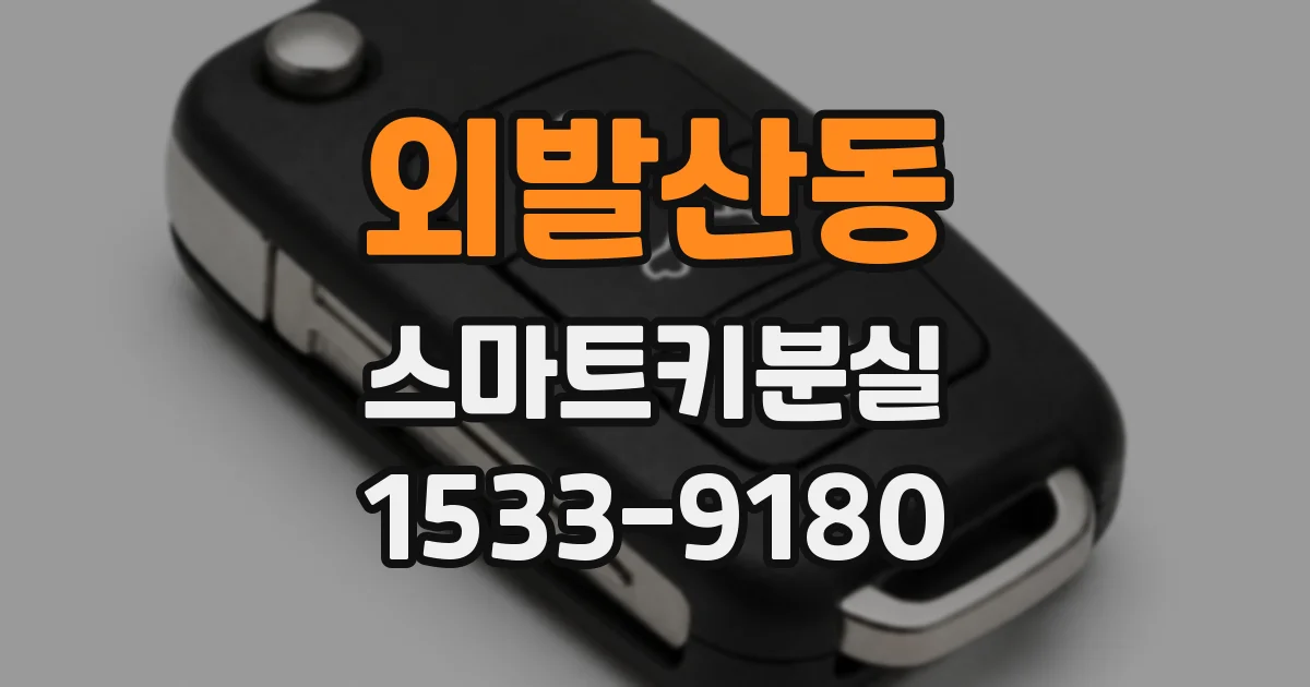 외발산동 스마트키분실
