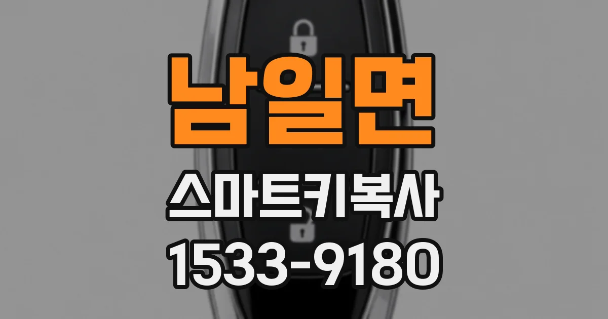 남일면 스마트키복사