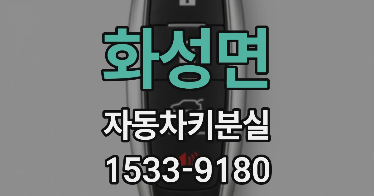 화성면 자동차키분실