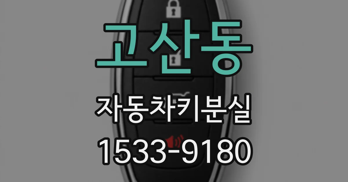 고산동 자동차키분실
