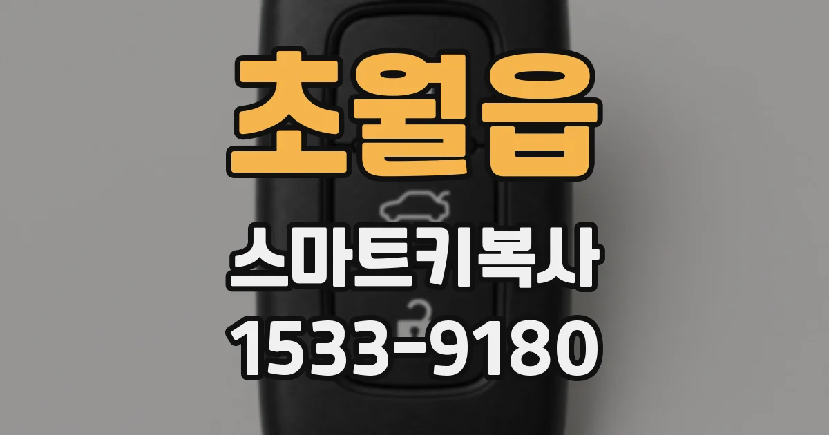 초월읍 스마트키복사